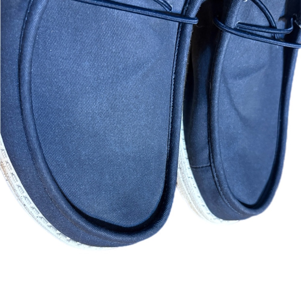 Hey Dude Men's Navy Wally Stretch Casual Shoes - Picture 3 of 5